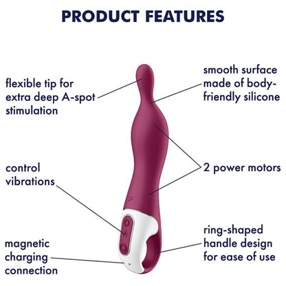 SATISFYER - ERSTAUNLICHER 1-POT-VIBRATOR BEERE