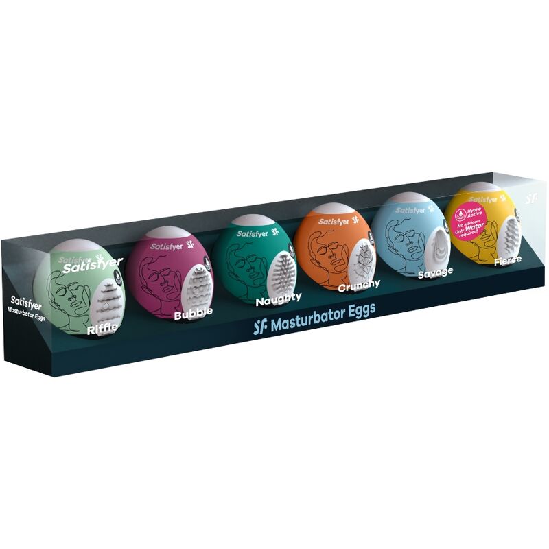 SATISFYER - MASTURBATOR-EIER 6ER-SET