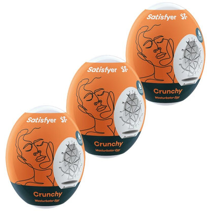 SATISFYER - 3 KNUSPRIGE MASTURBATOR-EIER