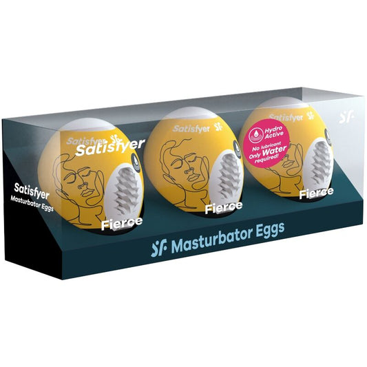 SATISFYER - 3 MASTURBATOR-EIER FIERCE