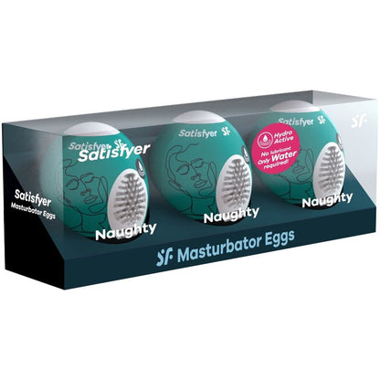 SATISFYER - 3 MASTURBATOR-EIER NAUGHTY