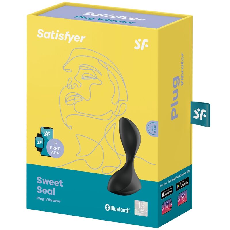 SATISFYER - SWEET SEAL VIBRIERENDER STECKER APP SCHWARZ