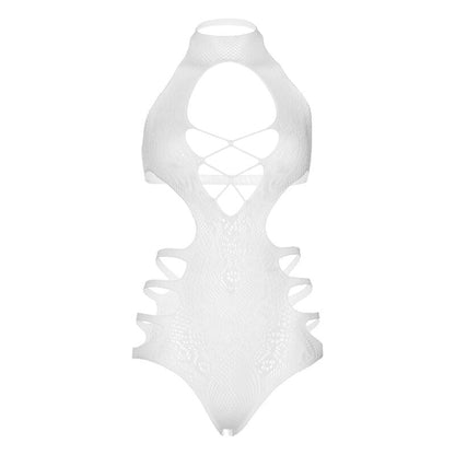 LEG AVENUE - CUT OUT RIEMEN-BODYSUIT EINHEITSGRÖSSE - WEISS