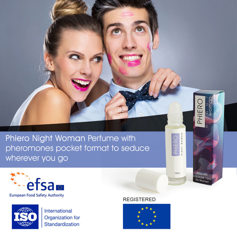 500 COSMETICS - PHIERO NIGHT WOMAN. PARFÜM MIT PHEROMONE IM ROLL-ON-FORMAT FÜR FRAUEN