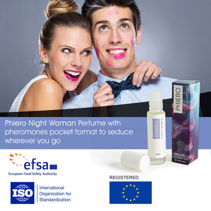 500 COSMETICS - PHIERO NIGHT WOMAN. PARFÜM MIT PHEROMONE IM ROLL-ON-FORMAT FÜR FRAUEN
