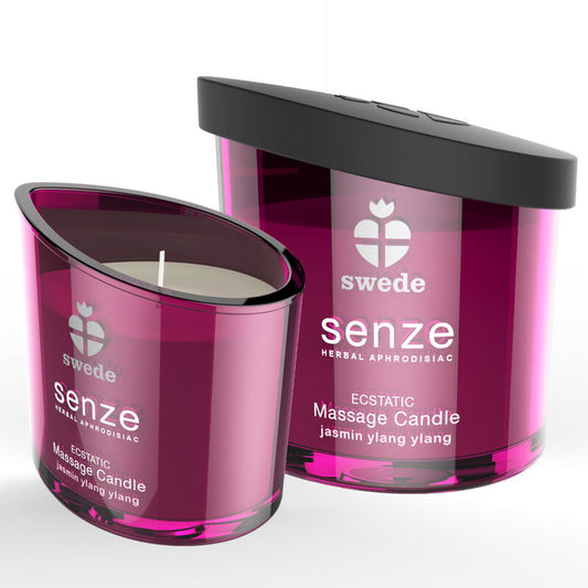 SWEDE - SENZE ECSTATIC MASSAGE CANDLE - JASMIN, YLANG YLANG