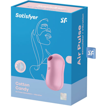 SATISFYER - ZUCKERWATTE-LUFTPULSSTIMULATOR &amp; VIBRATOR LILA