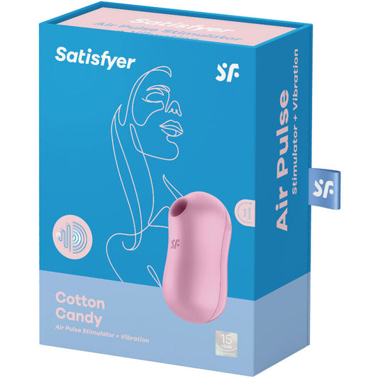 SATISFYER - ZUCKERWATTE-LUFTPULSSTIMULATOR &amp; VIBRATOR LILA