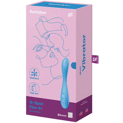 SATISFYER - G-SPOT FLEX 4+ MULTIVIBRATOR APP BLAU