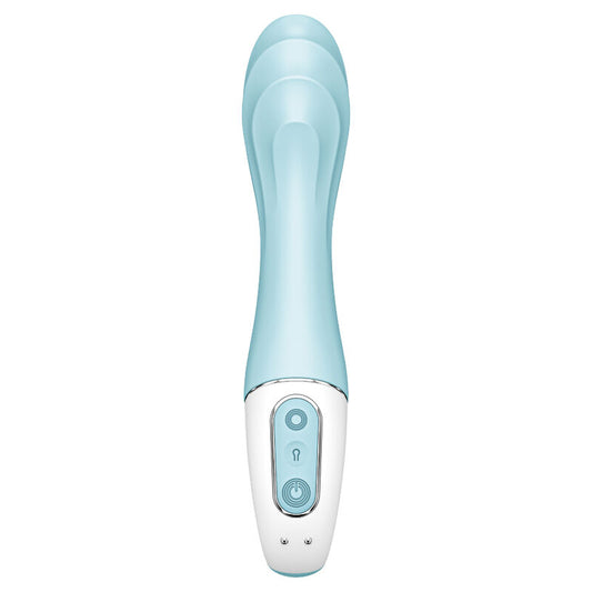 SATISFYER - AIR PUMP VIBRATOR 5+ AUFBLASBARER G-SPOT VIBRATOR APP BLAU