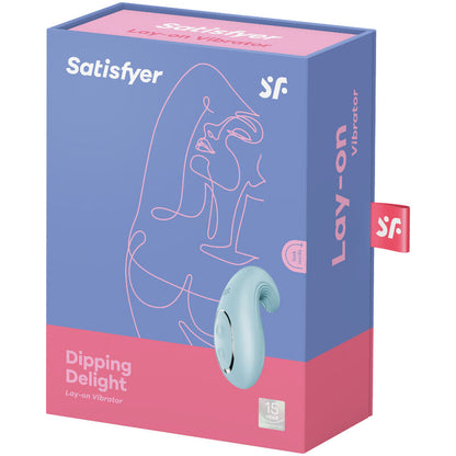 SATISFYER - DIPPING DELIGHT AUFLEGEVIBRATOR BLAU