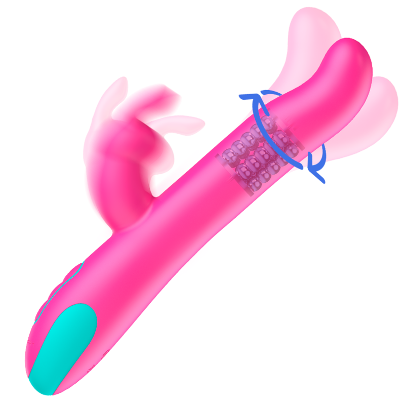 HAPPY LOKY – PLUTO RABBIT VIBRATOR &amp; ROTATOR WATCHME WIRELESS TECHNOLOGY KOMPATIBEL