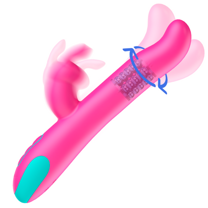 HAPPY LOKY – PLUTO RABBIT VIBRATOR &amp; ROTATOR WATCHME WIRELESS TECHNOLOGY KOMPATIBEL
