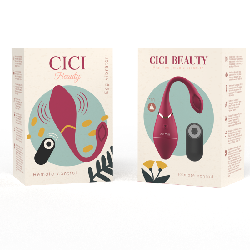 CICI BEAUTY - PREMIUM SILIKON-EI-VIBRATOR MIT FERNBEDIENUNG