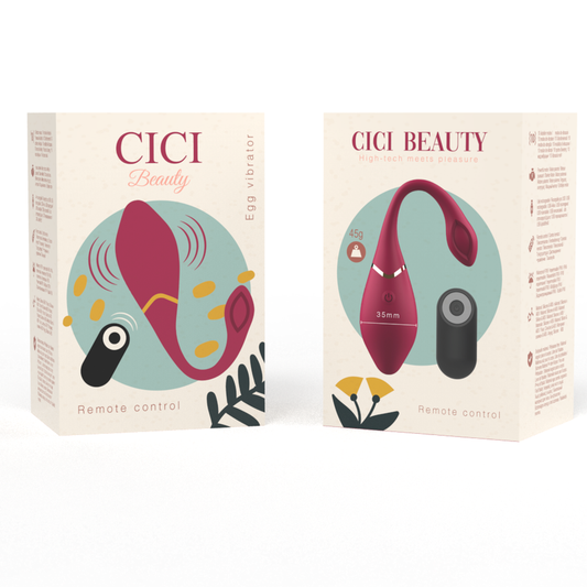 CICI BEAUTY - PREMIUM SILIKON-EI-VIBRATOR MIT FERNBEDIENUNG