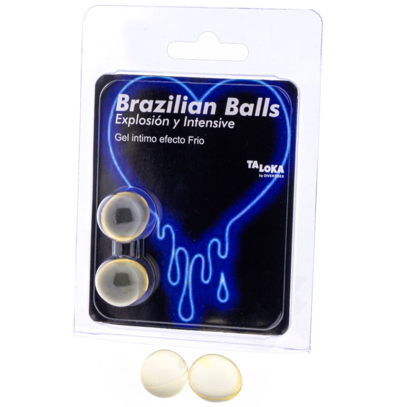 TALOKA - 2 BRASILIANISCHE KUGELN KÄLTE- &amp; VIBRATIONSEFFEKT AUFREGENDES GEL