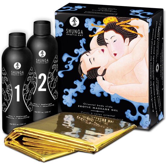 SHUNGA - ORIENTALISCHES BODY-TO-BODY-EROTIK-MASSAGEGEL MIT EXOTISCHEN FRÜCHTEN 