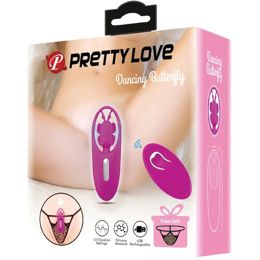 PRETTY LOVE - DANCING BUTTERFLY STIMULATOR FÜR HÖSCHEN MIT FERNBEDIENUNG LILA