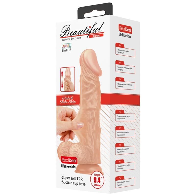 BAILE - BEAUTIFUL ENCOUNTER BURAQ FLEXIBLER REALISTISCHER DILDO 24 CM NATÜRLICH