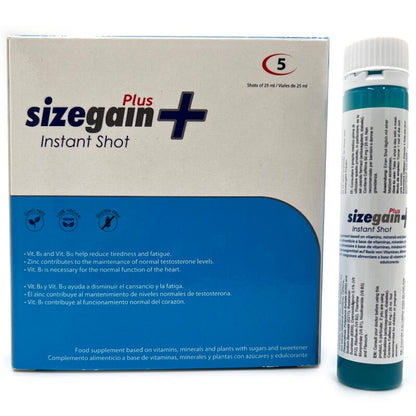 500 COSMETICS -SIZEGAIN PLUS INSTANT SHOT MALE ENERGIZER 5 EINHEITEN