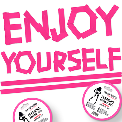 DARKNESS - NICHT KLEBENDE ROSA BONDAGE-TAPE 15 M