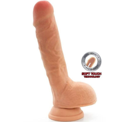 GET REAL - DUAL DENSITY DILDO 25,5 CM BÄLLE HAUT