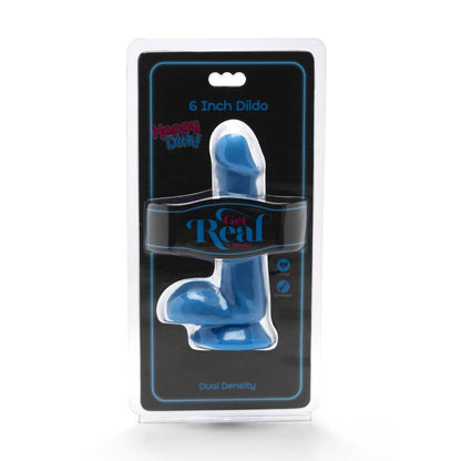GET REAL - HAPPY DICKS DILDO 12 CM BÄLLE BLAU