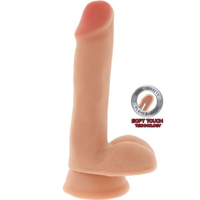 GET REAL - DUAL DENSITY DILDO 17 CM BÄLLE HAUT
