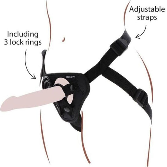 GET REAL - STRAP-ON HARNESS SCHWARZ