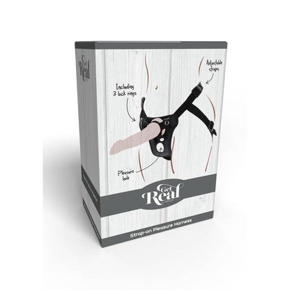 GET REAL - STRAP-ON PLEASURE HARNESS SCHWARZ