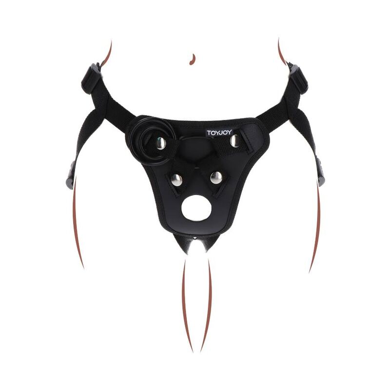 GET REAL - STRAP-ON PLEASURE HARNESS SCHWARZ