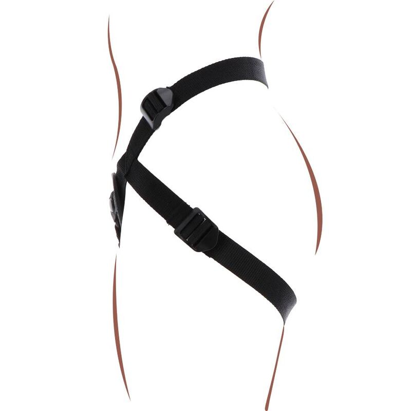 GET REAL - STRAP-ON PLEASURE HARNESS SCHWARZ