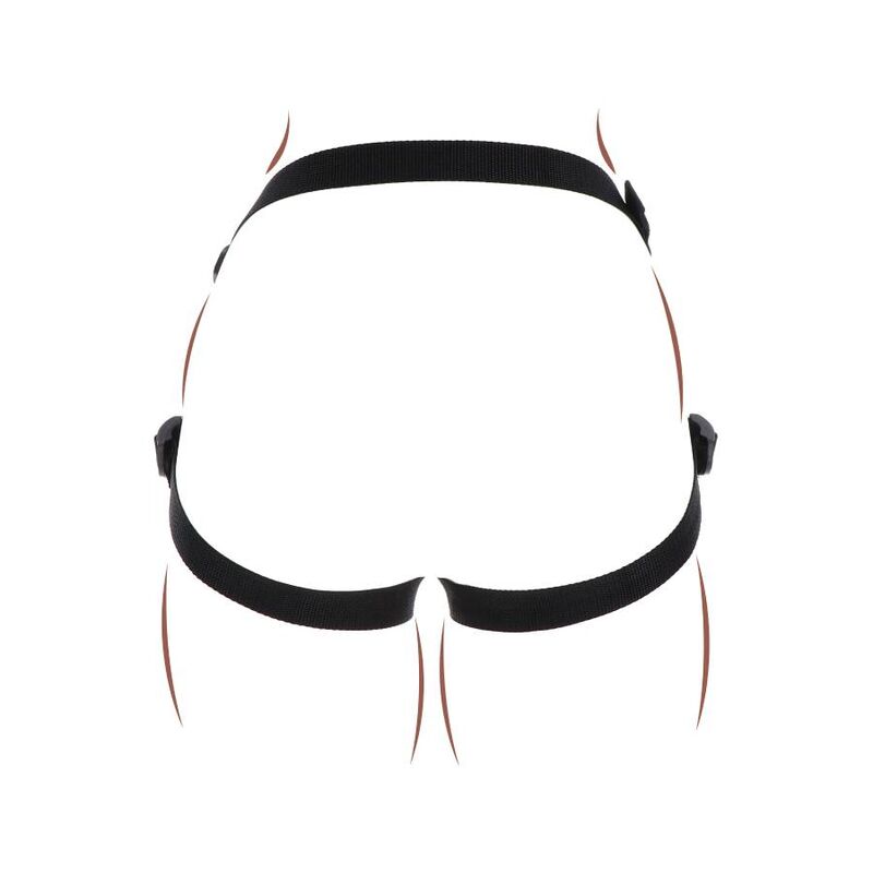 GET REAL - STRAP-ON PLEASURE HARNESS SCHWARZ