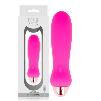 DOLCE VITA - WIEDERAUFLADBARER VIBRATOR FIVE PINK 7 GESCHWINDIGKEITEN