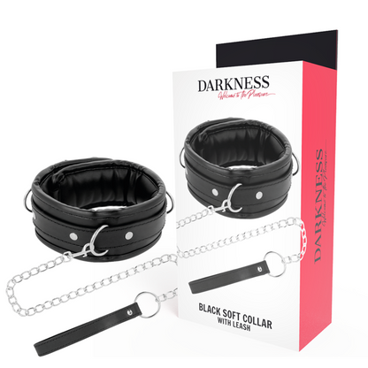 DARKNESS - WEICHE LEDERKETTE MIT KETTE