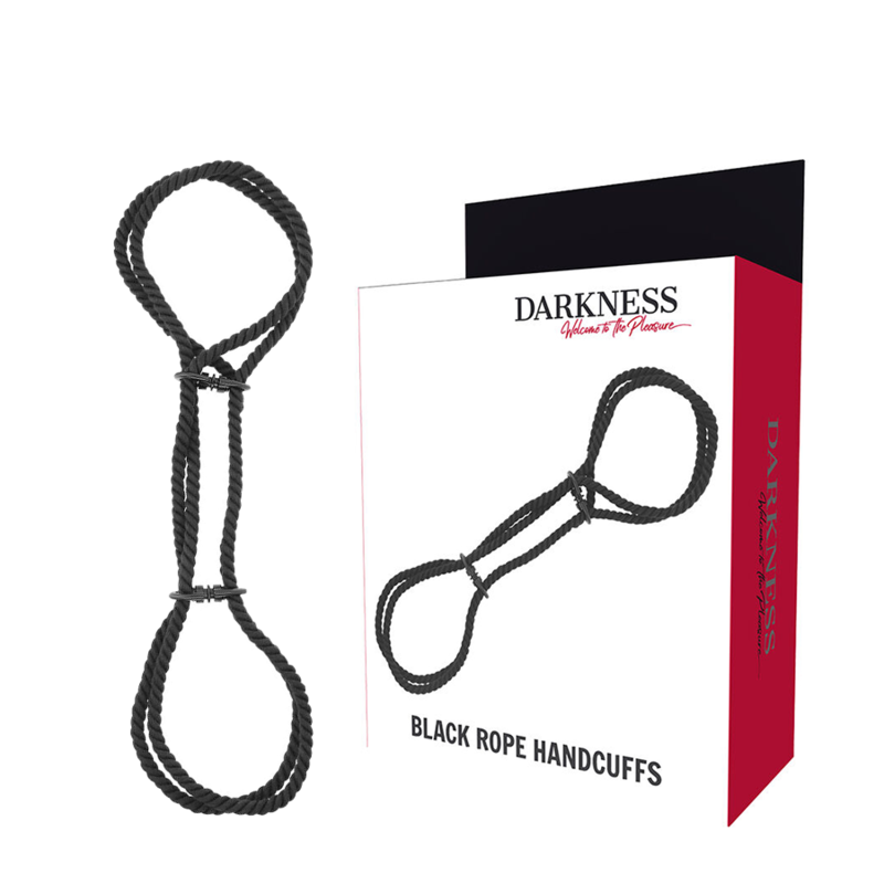 DARKNESS - 100% BAUMWOLLSEIL-HANDSCHELLEN ODER FUßSCHELLEN