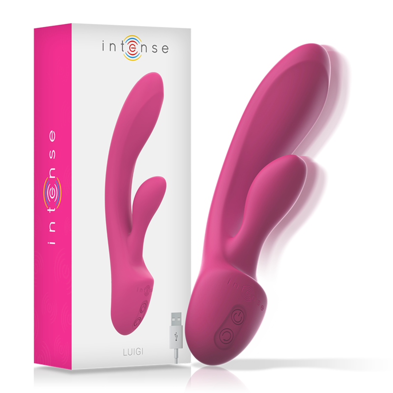 INTENSE - LUIGI RABBIT VIBRATOR ROSA FLÜSSIGSILIKON