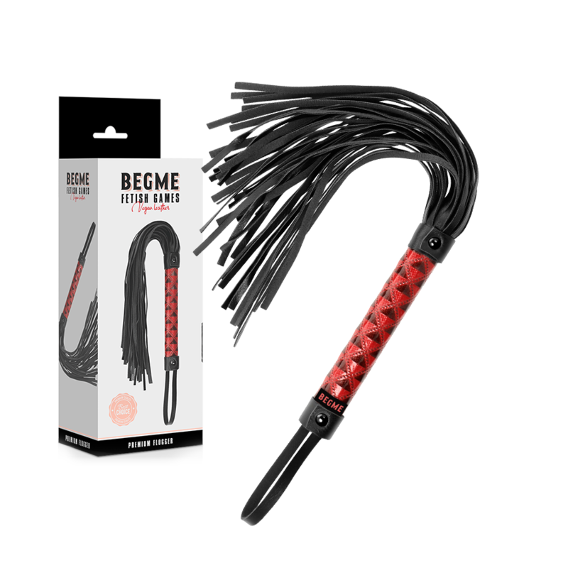 BEGME - ROTE EDITION VEGANER LEDER-FLOGGER