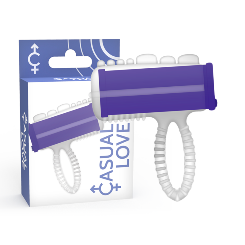 CASUAL LOVE - VIBRIERENDER ZUNGENRING LILA