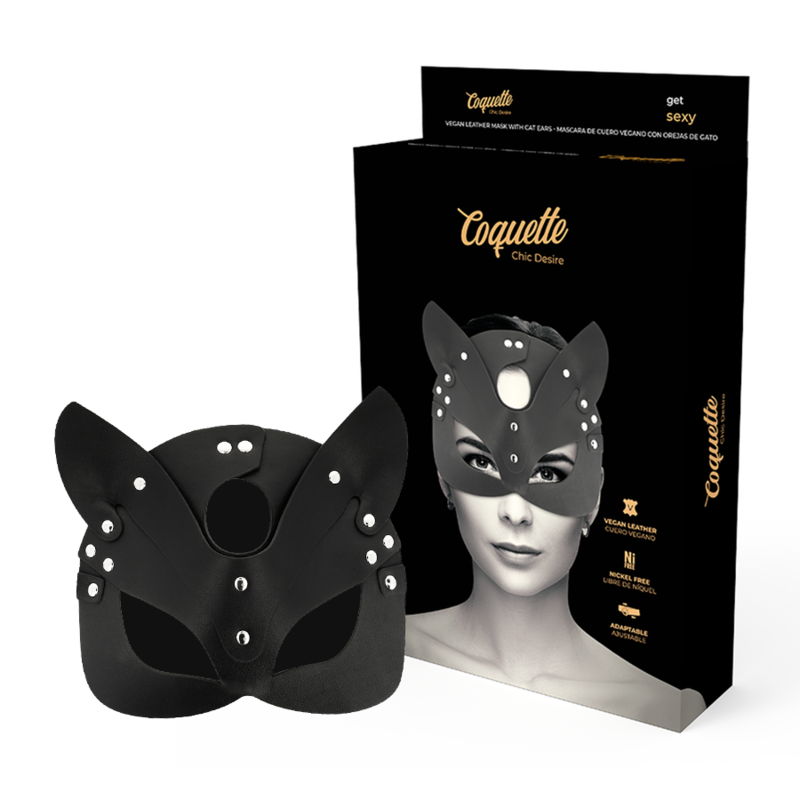 COQUETTE CHIC DESIRE – VEGANE LEDERMASKE MIT HASENOHREN
