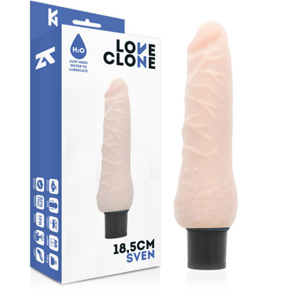 LOVECLONE - SVEN SELBSTSCHMIERENDER VIBRATOR 18,5 CM -O- 3,3 CM