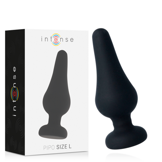 INTENSE - ANAL PLUG PIPO L SCHWARZES SILIKON 13 CM