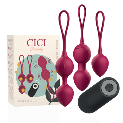 CICI BEAUTY - PREMIUM-SILIKON 3 VIBRIERENDE KEGEL-PERLEN FERNBEDIENUNG