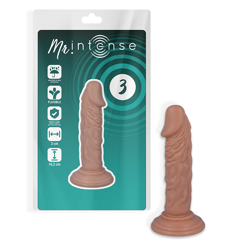 MR INTENSE - 3 REALISTISCHE SCHWÄNZE 16,2 CM -O- 3 CM