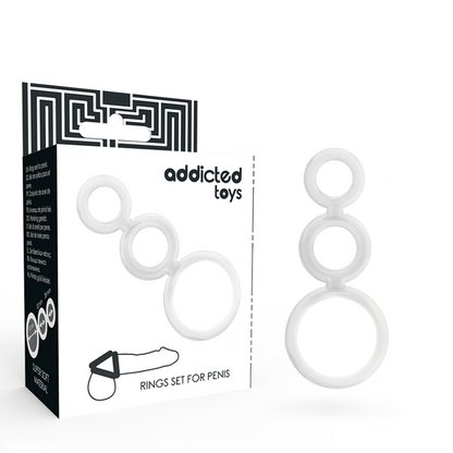 ADDICTED TOYS - RINGE-SET FÜR DEN PENIS TRANSPARENT