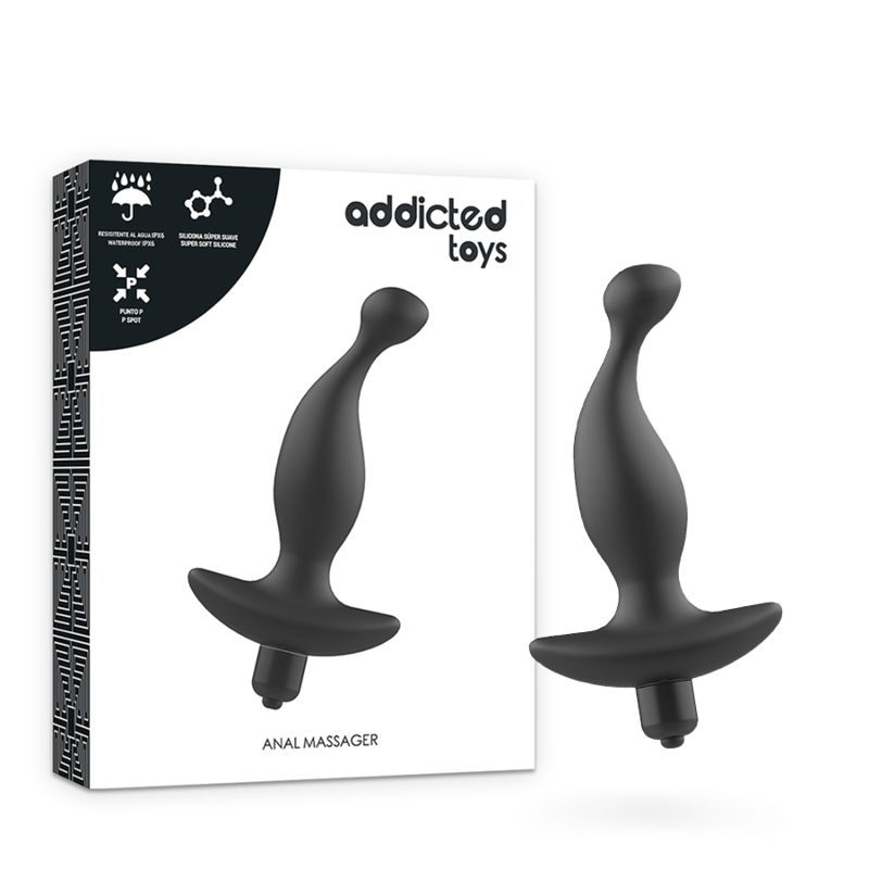 ADDICTED TOYS - ANAL MASSAGER MIT SCHWARZER VIBRATION MODELL 1