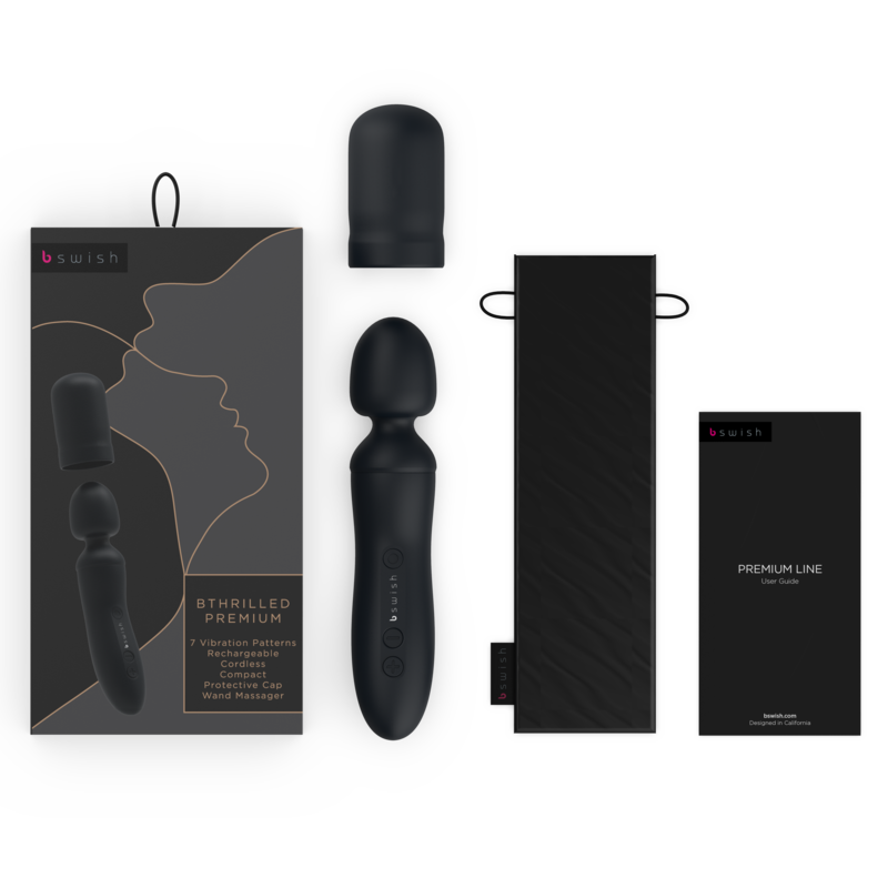 B SWISH - BTHRILLED VIBRATORSTAB PREMIUM SCHWARZ
