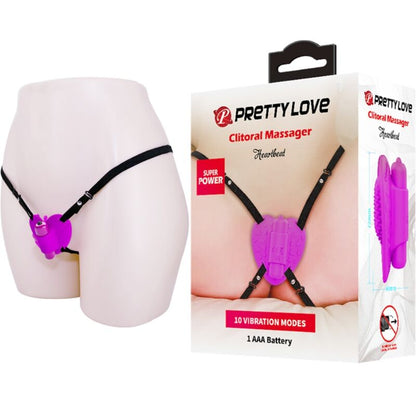 PRETTY LOVE - HEARTBEAT KLITORIS-MASSAGEGERÄT 10 VIBRATIONSMODI LILA
