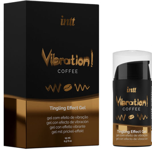INTT - LEISTUNGSSTARKES FLÜSSIGE VIBRATIONSGEL FÜR DEN INTIMATE STIMULANT KAFFEE 15ML