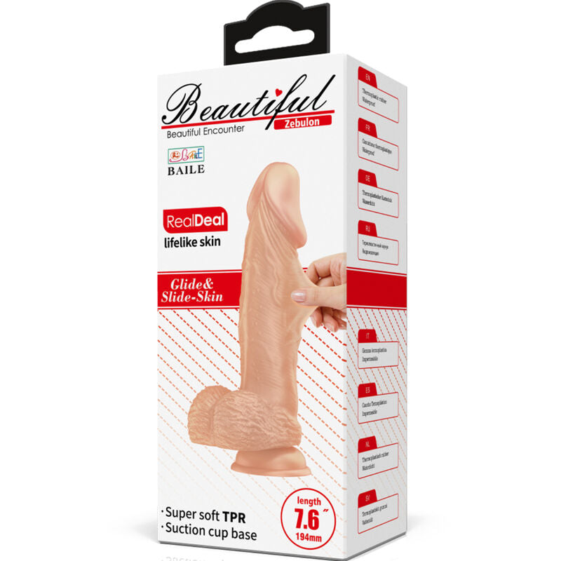 BAILE - BEAUTIFUL ENCOUNTER ZEBULON FLEXIBLE REALISTISCHE DILDO 19,4 CM NATUR